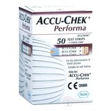 ACCU-CHEK Performa 50 testovacie prúžky do glukomera 1x50 ks obrázok