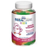BEBACARE KIDS MULTIVITAMIN (želé medvedíky, príchuť pomaranč, jahoda a jablko 1x60 ks) obrázok
