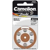 CAMELION ZincAir Premium Long Life A312 batérie do načúvacích prístrojov - 1,45 V, hnedá 1x6 ks obrázok