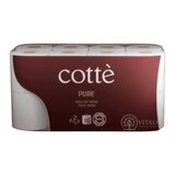 Cotté Pure Toaletný papier 2-vrstvový, 160 útržkov, 1x16 ks obrázok