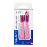 CURAPROX Kids travel refill CS 5500 ružový, DUO náhradné hlavičky na kefku, ultra soft 1x2 ks obrázok