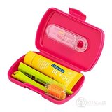 CURAPROX Travel set magenta (1x zubná kefka, 2x medzizubná kefka CPS, 1x zubná pasta 10 ml, 1x držiak UHS 425) 1x1 set obrázok