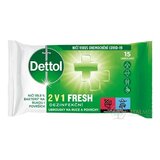Dettol 2v1 FRESH Dezinfekčné obrúsky na ruky a povrchy 1x15 ks obrázok