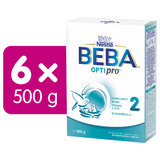 Beba optipro® 2, 500 g, 6ks - optipro 2 6ks