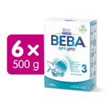 Beba optipro 3  500g 6ks - 8445290064486_štítek_6x500g