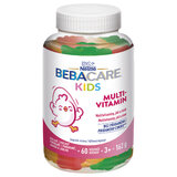 Bebacare kids multivitamin (želé medvedíky, príchuť pomaranč, jahoda a jablko 1x60 ks) - beba care multivitamin