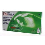DUMAX RUKAVICE latexové  vyšetrovacie nesterilné bez púdru, veľkosť M; 1x100ks obrázok