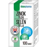 EDENPharma ZINOK 15 mg + SELÉN 50 µg tbl 1x100 ks obrázok