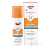 Eucerin SUN OIL CONTROL FACE SPF 50+ ochranný krémový gél na opaľovanie na tvár 1x50 ml obrázok