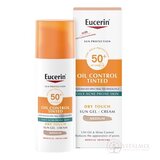 Eucerin SUN OIL CONTROL TINTED SPF 50+ MEDIUM krémový gél na opaľovanie na  tvár, tónovací-stredne tmavý 1x50 ml obrázok