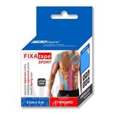 FIXAtape SPORT STANDARD KINESIOLOGY elastická tejpovacia páska modrá, 5 cm x 5 m 1x1 ks obrázok