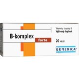 GENERICA B-komplex forte tbl 1x20 ks obrázok