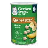 Gerber Organic CHRUMKY Ryžovo-pšeničné s banánom (od ukonč. 8. mesiaca) 1x35 g obrázok