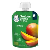 Gerber Organic Kapsička Mango bio ovocná desiata (od ukonč. 6. mesiaca) 1x90 g obrázok