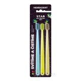 HERBADENT STAR svietiace zubné kefky pre deti, blister 1x3 ks obrázok