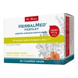 HERBALMED PASTILKY pre odkašliavanie - Dr.Weiss (isl. lišajník, tymian, 20 bylín, vit.C) pastilky (24+6 navyše) 1x30 ks obrázok