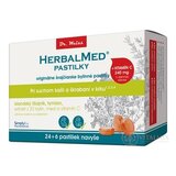 HERBALMED PASTILKY pre odkašliavanie - Dr.Weiss (isl. lišajník, tymian, 20 bylín, vit.C) pastilky (24+6 navyše) 1x30 ks obrázok