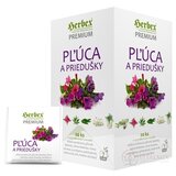 HERBEX Premium PĽÚCA A PRIEDUŠKY bylinná zmes, čaj 20x1,5 g (30 g ) obrázok