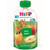 HiPP BIO 100% Ovocie Hruška Jablko kapsička (od ukonč. 4. mesiaca) ovocný príkrm 1x100 g obrázok