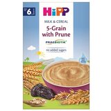 HiPP Mliečna KAŠA PRAEBIOTIK viaczrnná so slivkami (od 6. mesiaca) (5-zrnná) (inov. 2025) 1x250 g obrázok