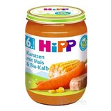 HiPP Príkrm BIO Mrkva s kukuricou a teľacím mäsom zeleninovo-mäsový príkrm (od ukonč. 5.mesiaca) 1x190 g obrázok