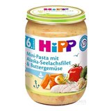 HiPP Príkrm Mini cestoviny s Al.treskou v zelenine zeleninovo-mäsový príkrm (od ukonč. 5.mesiaca) 1x190 g obrázok