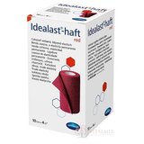 Idealast-haft color red obväz, trvalo elastický kohézny, červený (10 cm x 4 m) 1x1 ks obrázok
