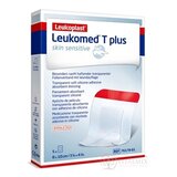 LEUKOPLAST LEUKOMED T PLUS SKIN SENSITIVE filmové krytie s vankúšikom, sterilné, 8x10 cm, 1x5 ks obrázok