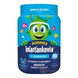 Marťankovia GUMMIES + Echinacea želatínové tablety, príchuť jahoda a čerešňa 1x50 ks obrázok