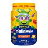 Marťankovia GUMMIES JAR - LETO + Vitamíny želatínové tablety, príchuť čučoriedka, citrón, jahoda, mandarínka 1x50 ks obrázok
