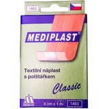 MEDIPLAST Textilná náplasť 1463 Classic 6 cm x 1 m, s vankúšikom, 1x1 ks obrázok