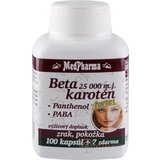 MedPharma BETAKAROTÉN 25.000 m.j.+Pantenol+PABA cps 100+7 zadarmo (107 ks) obrázok