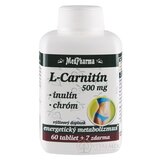 MedPharma L-CARNITÍN 500 MG + INULÍN + CHRÓM tbl 60+7 zadarmo (67 ks) obrázok