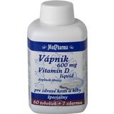 MedPharma VÁPNIK 600 mg + Vitamín D liq. cps 60+7 zadarmo (67 ks) obrázok