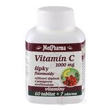 MedPharma VITAMÍN C 1000 mg so šípkami tbl (s postupným uvoľňovaním) (60+7 zadarmo) 1x67 ks obrázok