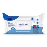 MoliCare SKIN Wet wipes 3v1 vlhčené obrúsky s harmančekovým extraktom 1x50 ks obrázok