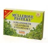 MÜLLEROVE PASTILKY S ISLAND. LIŠAJNÍKOM A VIT. C (na odkašliavanie) 30+6 zadarmo (36 ks) obrázok