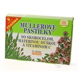 MÜLLEROVE PASTILKY SO SKOR. MAT. DÚŠKOU A VIT. C (pri kašli) 30+6 zadarmo (36 ks) obrázok