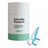NFco. Dentálna niť so špáradlom Friendly Flossers príchuť mäta 1x45 ks obrázok