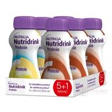 Nutridrink Protein 5+1 vanilková príchuť 3x200 ml + čokoládová príchuť 3x200 ml, 1x1 set obrázok