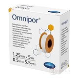 Omnipor fixačná náplasť z bieleho netkaného textilu na cievke (1,25 cm x 5 m) 1x1 ks obrázok