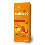 PLATAN Kalciový sirup s materinou dúškou s príchuťou  pomaranča 1x150 ml obrázok