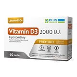 PLUS LEKÁREŇ Lipozomálny vitamín D3 2000 I.U. tbl 1x60 ks obrázok