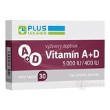 PLUS LEKÁREŇ Vitamín A+D 5000 IU/400 IU cps 1x30 ks obrázok