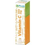 PLUS LEKÁREŇ Vitamín C 500 mg + vláknina tbl eff s príchuťou pomaranča 1x20 ks obrázok