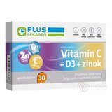 PLUS LEKÁREŇ Vitamín C + D3 + zinok tbl 1x30 ks obrázok