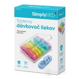 SimplyMED Týždenný dávkovač liekov otvárací, model 21010, 1x1 ks obrázok