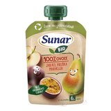 Sunar BIO Jablko Hruška Marakuja 100% ovocia, kapsička (od ukonč. 6. mesiaca) 1x100 g obrázok