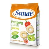 Sunar Detský snack Prstienky s príchuťou jablko (od ukonč. 12. mesiacov) 1x50 g obrázok