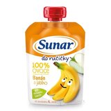 Sunar Do ručičky Banána a jablko 100% ovocia (od ukonč. 4. mesiaca) 1x100 g obrázok